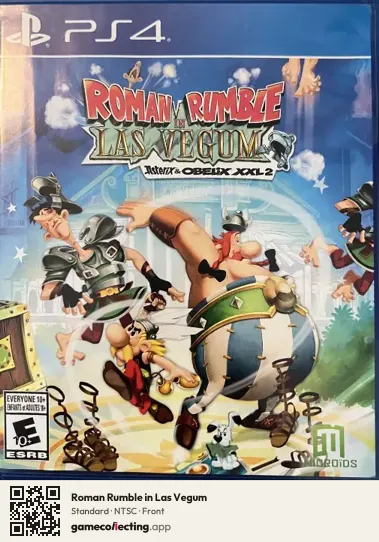 Roman Rumble in Las Vegum PlayStation 4, NTSC box front