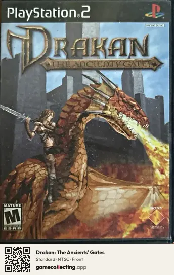 Drakan: The Ancients' Gates PlayStation 2, NTSC box front