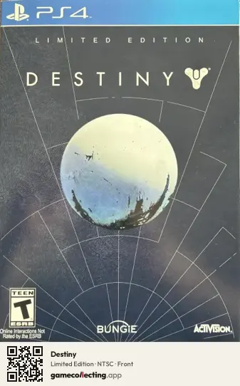 Destiny PlayStation 4, NTSC box front