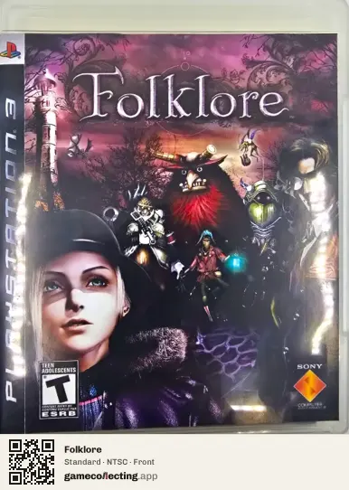 Folklore PlayStation 3, NTSC box front