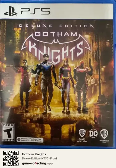 Gotham Knights PlayStation 5, NTSC box front