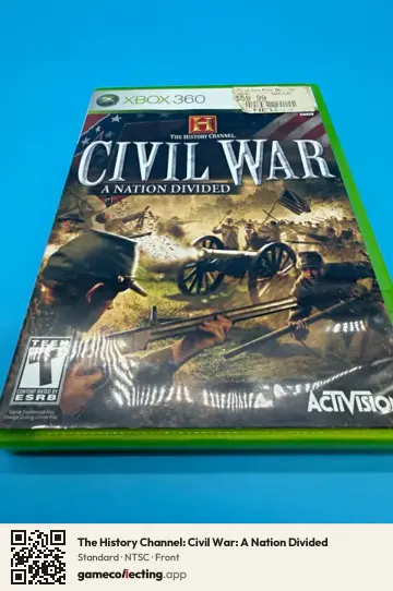 The History Channel: Civil War: A Nation Divided Xbox 360, NTSC box front