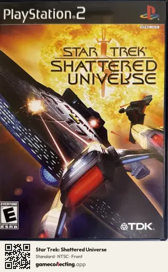 Star Trek: Shattered Universe PlayStation 2, NTSC box front