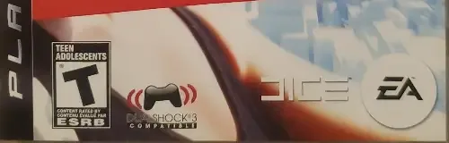Mirror's Edge, the ESRB box on its front