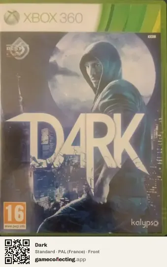 Dark Xbox 360, France box front