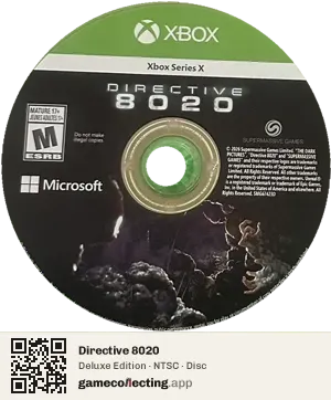 Directive 8020 Xbox Series X, NTSC disc