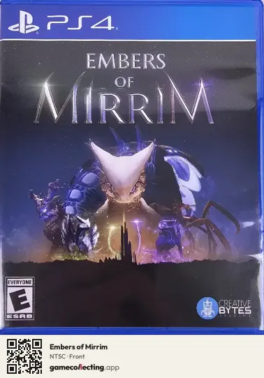 Embers of Mirrim PlayStation 4, NTSC box front