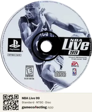 NBA Live 99 PlayStation, NTSC disc
