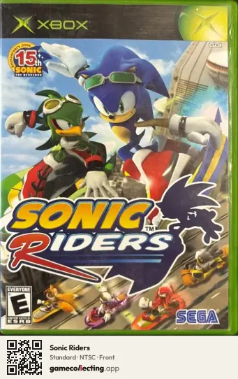Sonic Riders Xbox, NTSC box front
