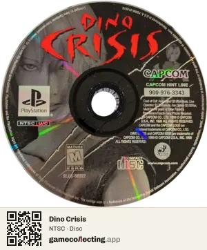 Dino Crisis PlayStation, NTSC disc