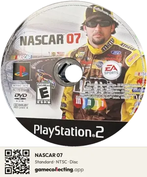 NASCAR 07 PlayStation 2, NTSC disc