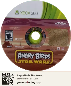 Angry Birds Star Wars Xbox 360, NTSC disc