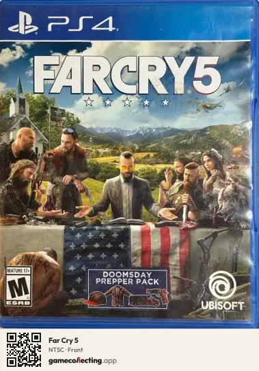 Far Cry 5 PlayStation 4, NTSC box front