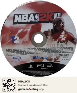 NBA 2K11 PlayStation 3, Asia disc
