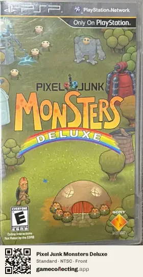 Pixel Junk Monsters Deluxe PlayStation Portable, NTSC box front