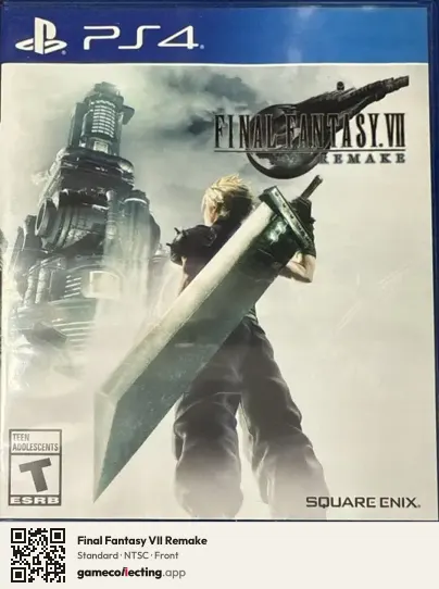 Final Fantasy VII Remake PlayStation 4, NTSC box front