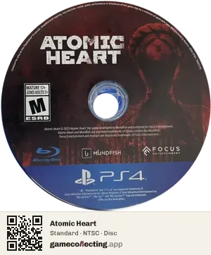 Atomic Heart PlayStation 4, NTSC disc