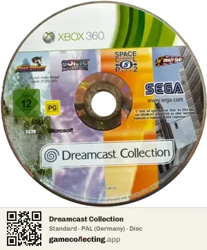 Dreamcast Collection Xbox 360, PAL disc