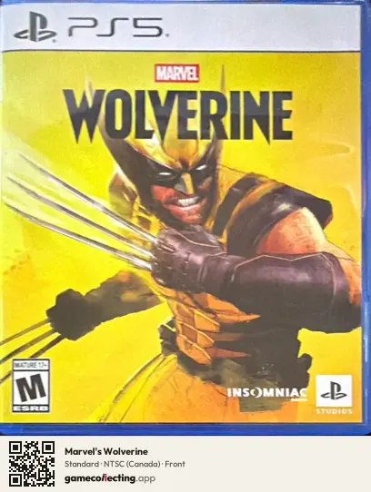 Marvel's Wolverine PlayStation 5, Canada box front
