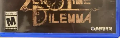 Zero Time Dilemma, the ESRB box on its front