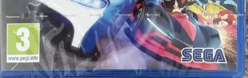Team Sonic Racing, the PEGI square on its front