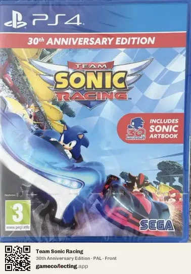 Team Sonic Racing PlayStation 4, PAL box front