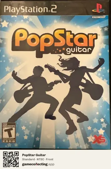 PopStar Guitar PlayStation 2, NTSC box front