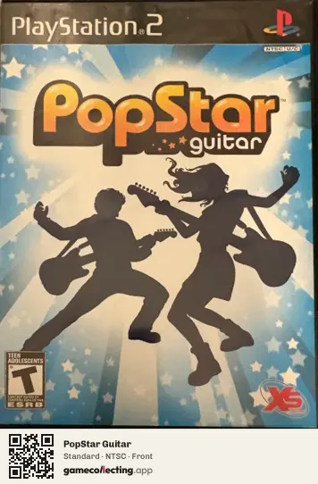 PopStar Guitar PlayStation 2, NTSC box front