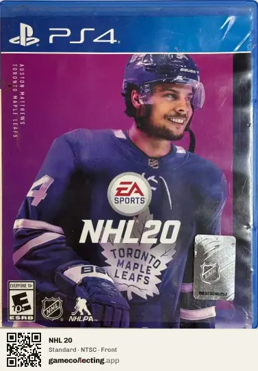 NHL 20 PlayStation 4, NTSC box front