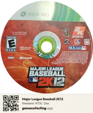 Major League Baseball 2K12 Xbox 360, NTSC disc