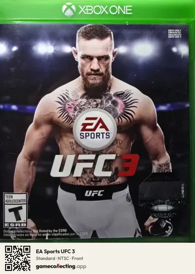 EA Sports UFC 3 Xbox One, NTSC box front