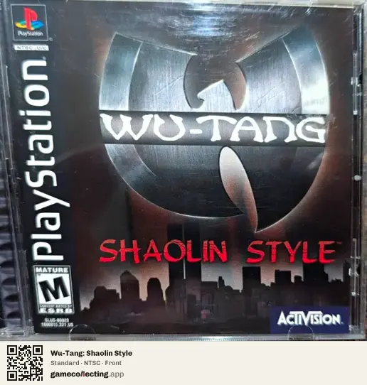 Wu-Tang: Shaolin Style PlayStation, NTSC box front