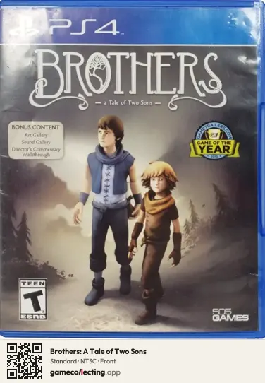 Brothers: A Tale of Two Sons PlayStation 4, NTSC box front