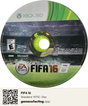 FIFA 16 Xbox 360, NTSC disc