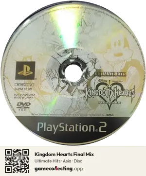 Kingdom Hearts Final Mix PlayStation 2, Asia disc