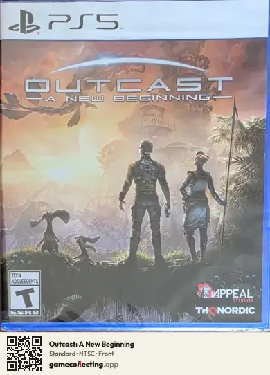 Outcast: A New Beginning PlayStation 5, NTSC box front