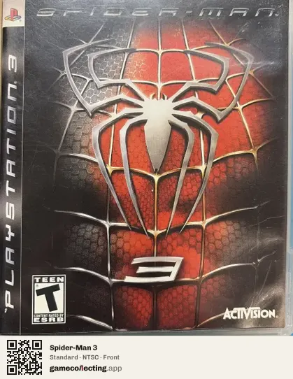 Spider-Man 3 PlayStation 3, NTSC box front