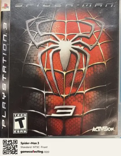 Spider-Man 3 PlayStation 3, NTSC box front