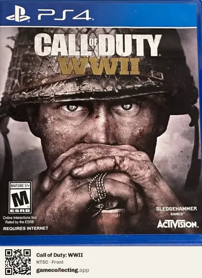 Call of Duty: WWII PlayStation 4, NTSC box front