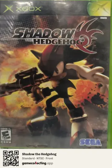 Shadow the Hedgehog Xbox, NTSC box front