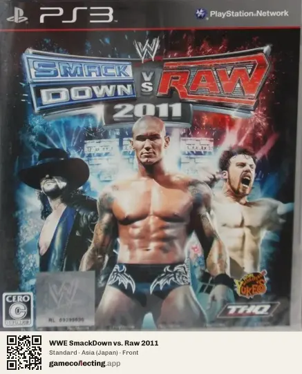 WWE SmackDown vs. Raw 2011 PlayStation 3, Asia box front