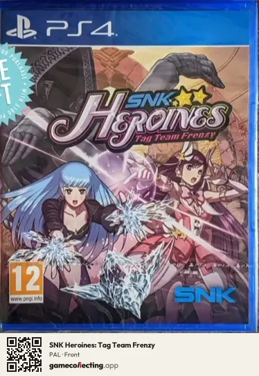 SNK Heroines: Tag Team Frenzy PlayStation 4, PAL box front