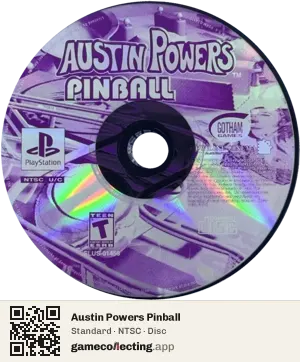 Austin Powers Pinball PlayStation, NTSC disc