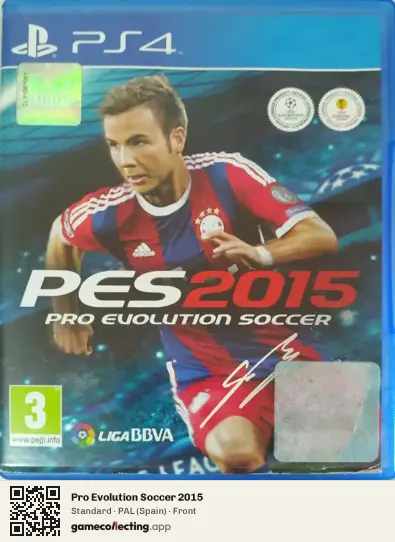 Pro Evolution Soccer 2015 PlayStation 4, Spain box front