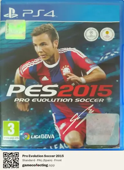 Pro Evolution Soccer 2015 PlayStation 4, Spain box front