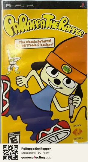 PaRappa the Rapper PlayStation Portable, NTSC box front