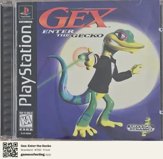 Gex: Enter the Gecko PlayStation, NTSC box front