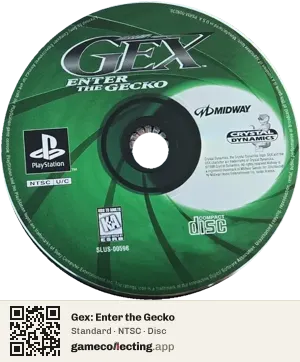 Gex: Enter the Gecko PlayStation, NTSC disc