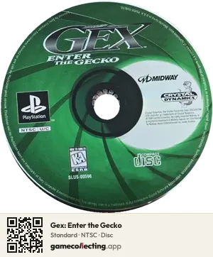 Gex: Enter the Gecko PlayStation, NTSC disc