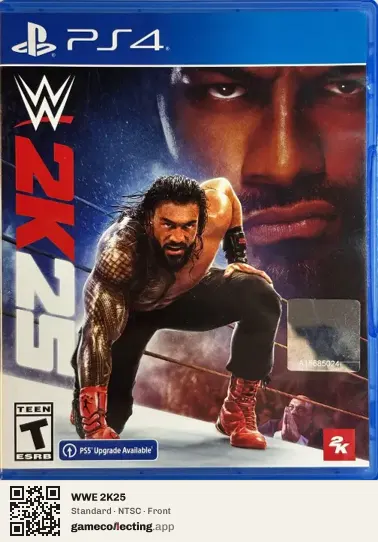 WWE 2K25 PlayStation 4, NTSC box front